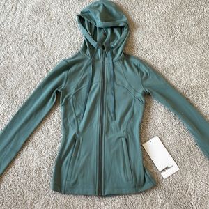 NWT Lululemon tidewater teal hooded define jacket nulu size 0